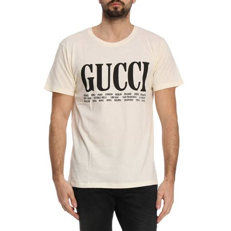 mens white gucci t shirt|gucci t shirt men's cheap.